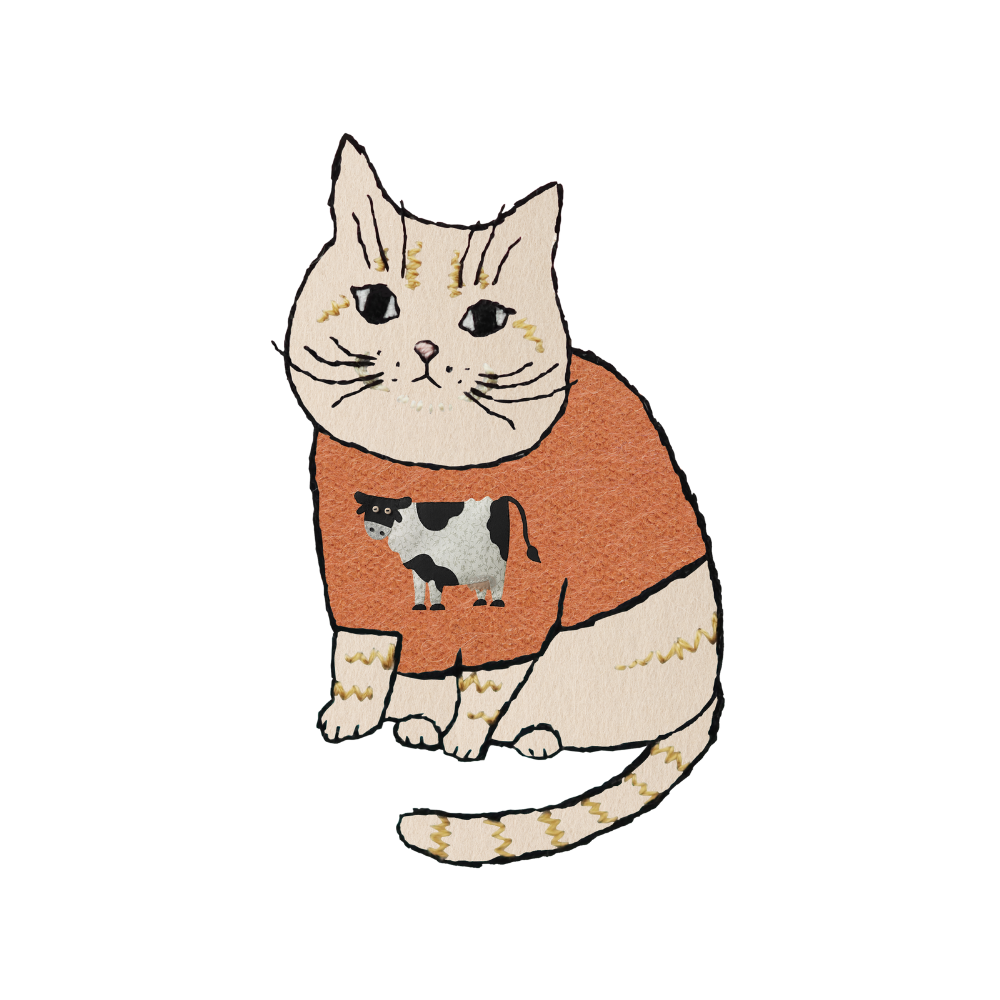 即日発送 YouTuber tomoと猫のチロルさんのイラスト 絵 - 美術品 